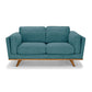 York 3+2 Seater Sofa Fabric or PU Leatherette Lounge Set with Wooden Frame in Multiple Colour