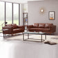 York 3+2 Seater Sofa Fabric or PU Leatherette Lounge Set with Wooden Frame in Multiple Colour