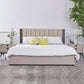 Maxwell 4 Pcs Queen Bedroom Suite Fabric Upholstery MDF Melamine Finishing with Tallboy