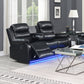 Chelsea 3R+2R+1R Seater Finest Leatherette Recliner Feature Console LED Light Ultra Cushioned