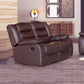 Fantasy 2 Seater Recliner Sofa In Faux Leather Lounge Wooden Frame Couch In Multiple Colour