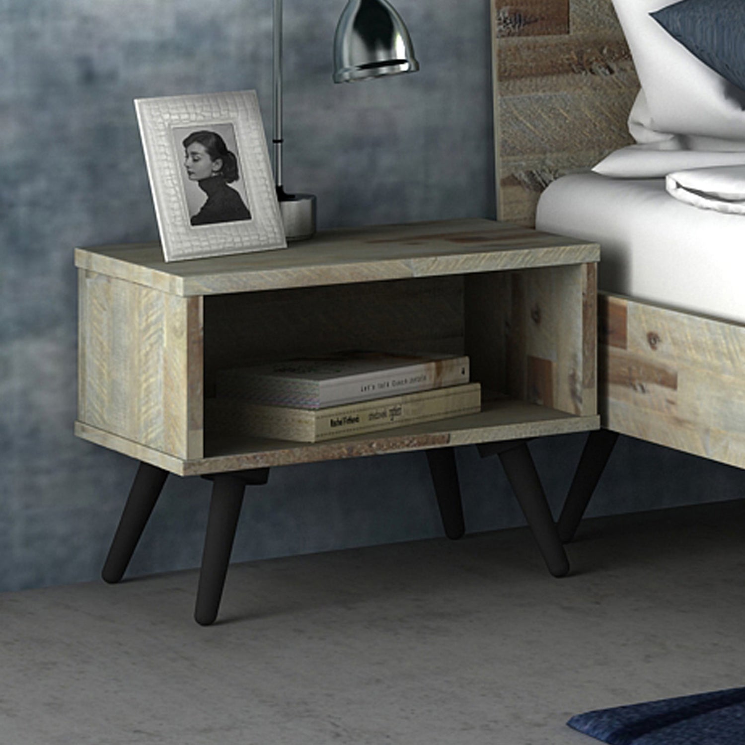 Altona Acacia Wood Bedside Table