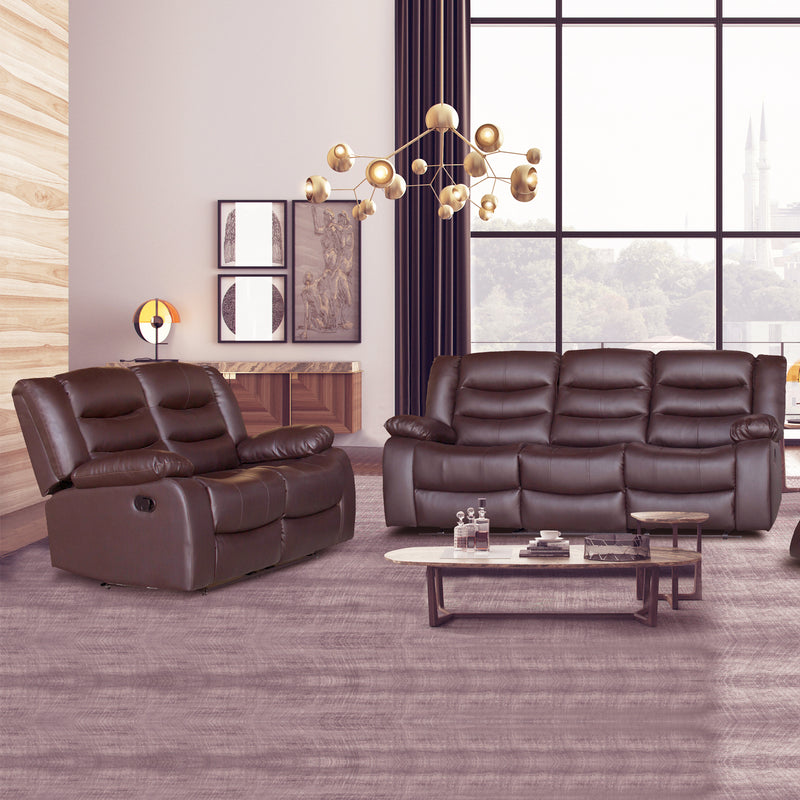 Fantasy 3+2 Seater Recliner Sofa Faux Leather Couch in Multiple Colour