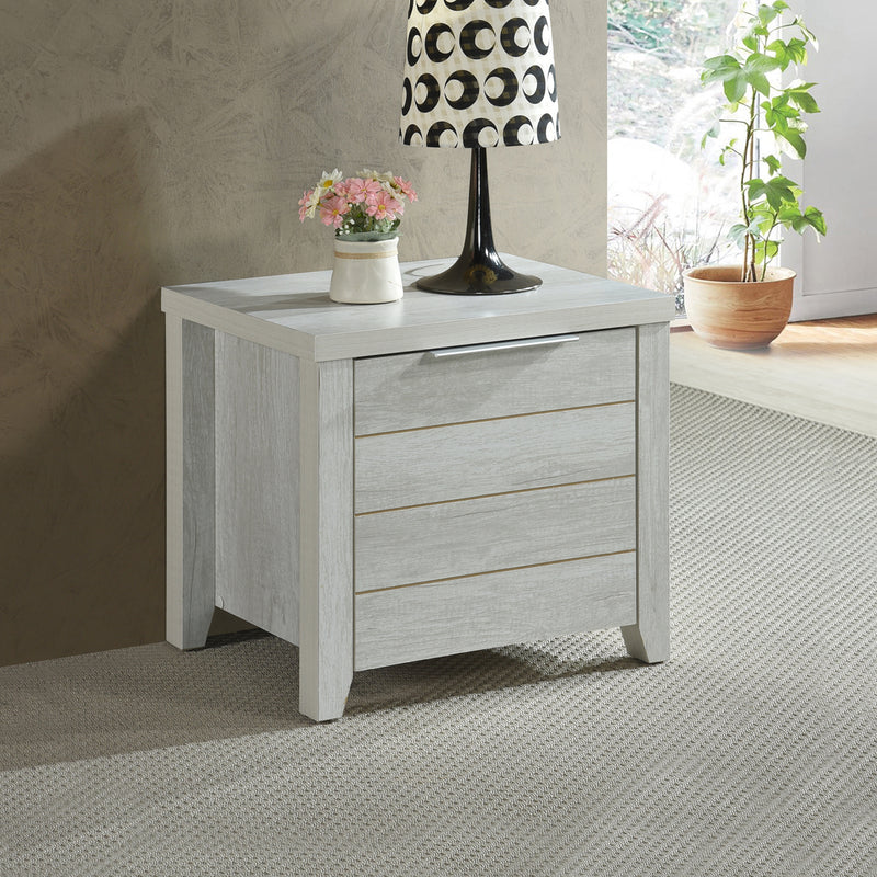 Cielo MDF Bedroom Suite 4 Pcs In Queen White Ash Colour with Tallboy