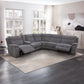 Harley Large Sectional Corner Modular Lounge Suite in Fabric with Electric Recliner