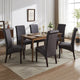 Swiss 2x wooden Frame Leatherette Dining Chairs in Multiple Colour