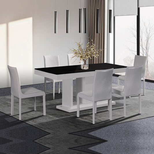 Espresso Dining Set in Rectangular Shape