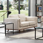 York 3+2 Seater Sofa Fabric or PU Leatherette Lounge Set with Wooden Frame in Multiple Colour