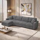 Iris 5-Piece Modular Corduroy Sofa with Storage Chaise