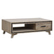 Seashore Coffee Table in Solid Acacia Timber in Silver Brush Colour