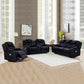 Chelsea 3R+2R+1R Seater Finest Leatherette Recliner Feature Console LED Light Ultra Cushioned