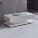Suprilla Shiny High Glossy Coffee Table with Both Side Drawer Storage
