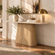 Astoria Hall Table with Sintered Stone Top & Oak Veneer Pedestal Base