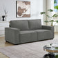 Reno 3 Seater Sofa Beige Colour Fabric Upholstery Wooden Structure Knock down Feature in Back & Arms