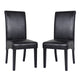 Swiss 2x wooden Frame Leatherette Dining Chairs in Multiple Colour