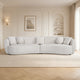 Dove Curved Fabric Sofa