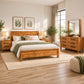 Toffee Bedroom Suite – 5/4 Piece Set with Dresser & Tallboy in Oak Finish