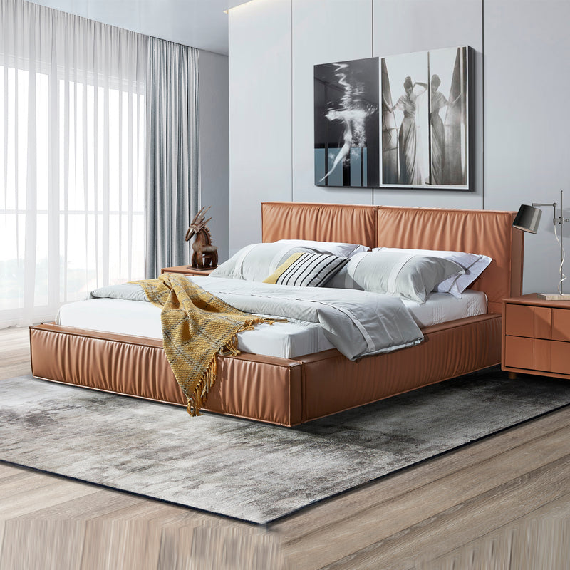 Louis 4pcs Bedroom Suite in Premium Leatherette With Storage Tallboy