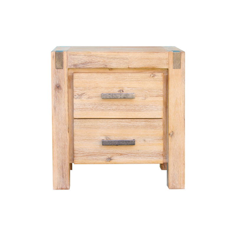 Nowra Solid Acacia Timber Bedside Table – Classic Design & Colours