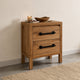 Toffee Timber Look Bedside Table with Drawers