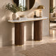 Archie Hall Table with Sintered Stone Top & Timber-Look Finish