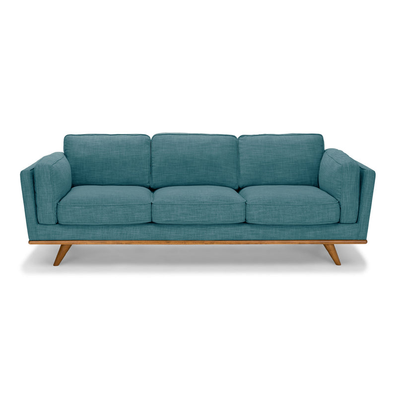 York 3+2 Seater Sofa Fabric/Leatherette Lounge Set with Wooden Frame