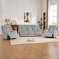 Haven 3+1+1 Seater Power Recliner Sofa Set with USB & Type-C Charging in Grey