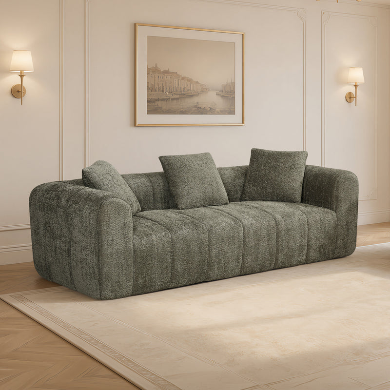 Bethany Modern Frameless Compressed Fabric 3+2 Seater Sofa