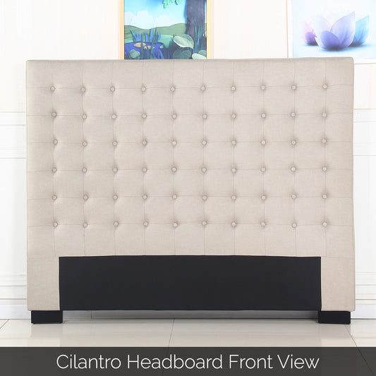 Cilantro Fabric Headboard With Tufted Buttons in Multiple Size and Color