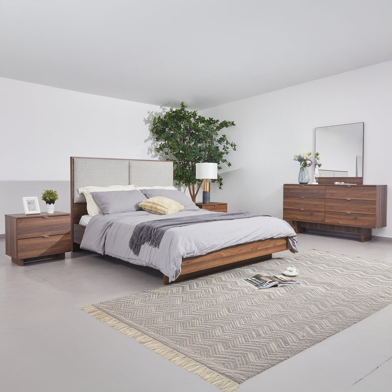 Myles 5/4 Pcs Multiple Size Bedroom Suite MDF Board Fabric