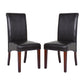 Swiss 2x wooden Frame Leatherette Dining Chairs in Multiple Colour