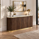 Archie Buffet with Sintered Stone Top & Timber-Look Finish