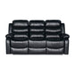 Chelsea 3R+2R+1R Seater Finest Leatherette Recliner Feature Console LED Light Ultra Cushioned