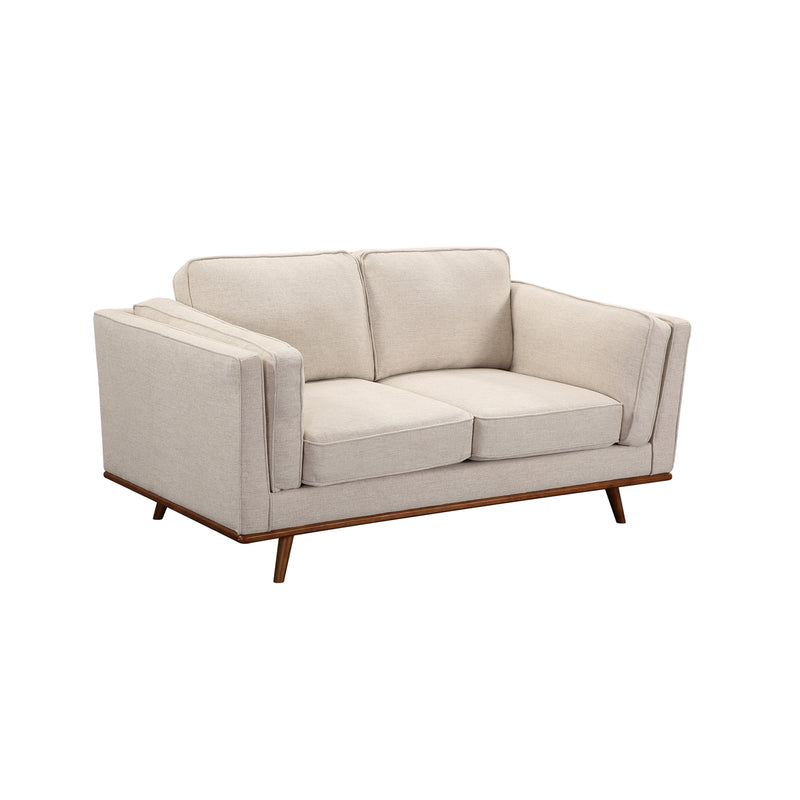 York 3+2 Seater Sofa Fabric/Leatherette Lounge Set with Wooden Frame