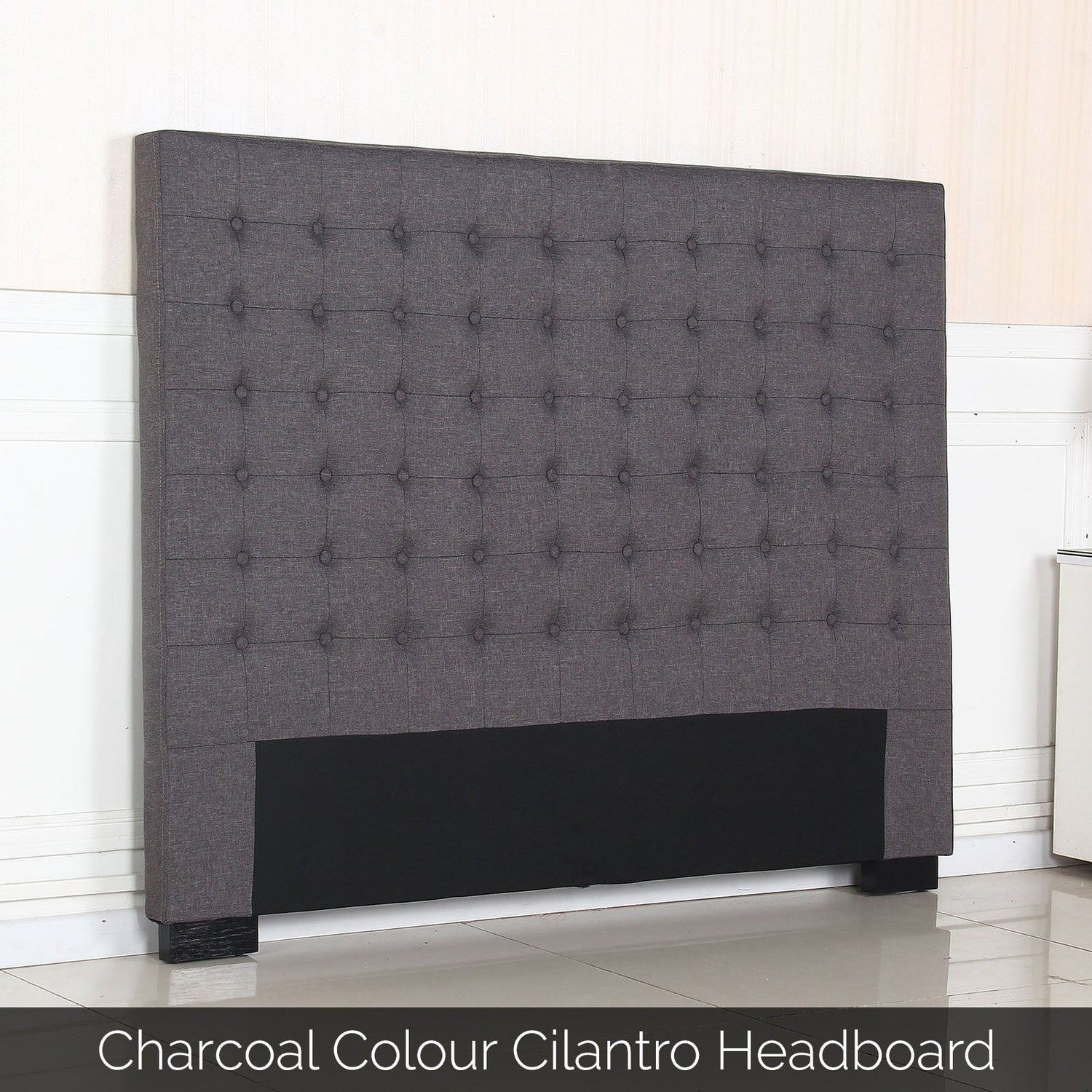 Cilantro Fabric Headboard With Tufted Buttons in Multiple Size and Color