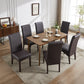 Swiss 2x wooden Frame Leatherette Dining Chairs in Multiple Colour