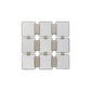 Contemporary Geometric Wall Mirror Set Modern in Square Shape