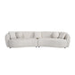 Dove Curved Fabric Sofa