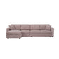 Iris 5-Piece Modular Corduroy Sofa with Storage Chaise