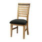 Seashore 2x Dining Chairs in Solid Acacia Timber in Silver Brush Colour