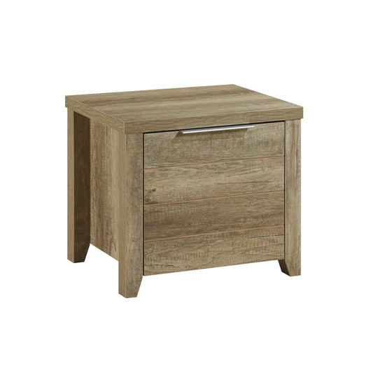 Cielo Timber Look Oak Bedside Table with Drawers
