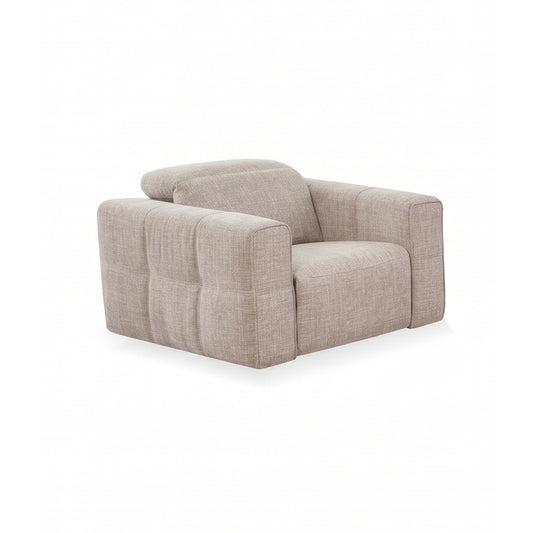 Delta 1 Seater Fabric Power Recliner with Power Headrest & Zero-Wall Design