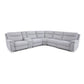 Harley Large Sectional Corner Modular Lounge Suite in Fabric with Electric Recliner