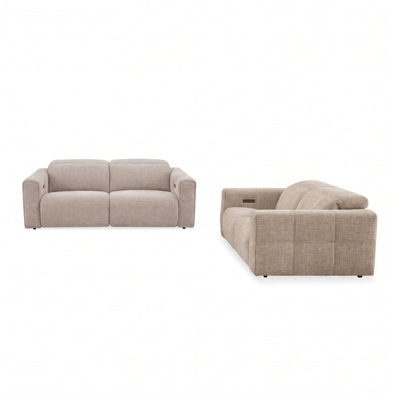 Delta 3+2 Seater Fabric Power Recliner with Power Headrest & Zero-Wall Design