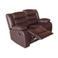 Fantasy 2 Seater Recliner Sofa In Faux Leather Lounge Wooden Frame Couch In Multiple Colour