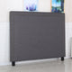 Enzo Multiple Colour Queen Headboard In Fine Linen Fabric Upholstery with Metal Studded Buttons