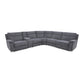 Harley Large Sectional Corner Modular Lounge Suite in Fabric with Electric Recliner