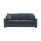 Milano 3 Seater Sofa Set Polyester Fabric Multilayer Two Pillows Attached Individual Pocket Spring