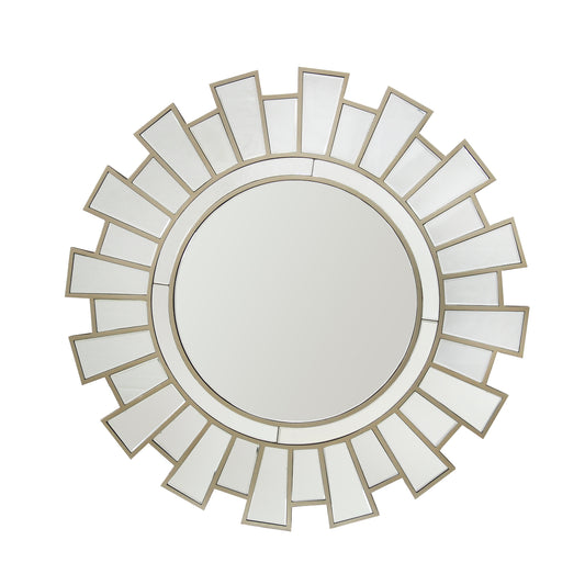 Versatile Decorative Wall Mirror with Clear Image and Premium MDF & Glass Construction