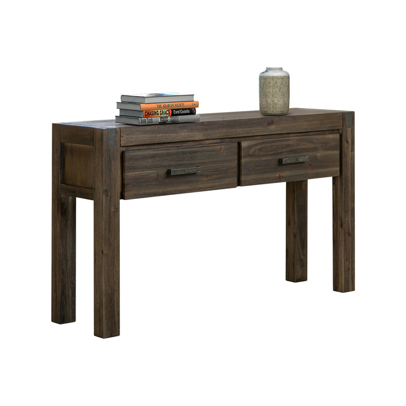 Nowra 2 Drawers Hall Table In Solid Acacia Timber In Multiple Colour